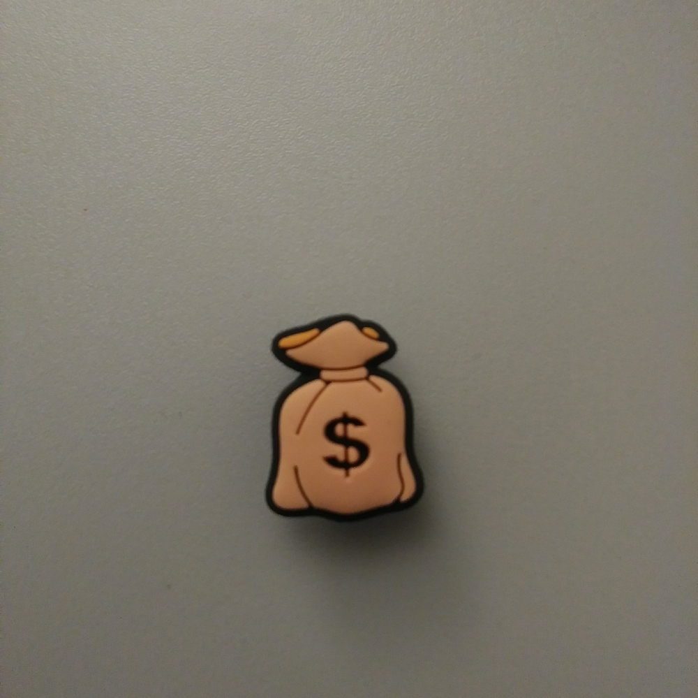 Money Bag Shoe Charm